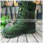 Hot sale low price used army green military boots and shoes for man with zipper