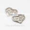 Heart shaped high quality sewing labels for dresses Brightness E2-80014