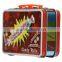 luch tin box with handle and lock