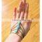 Trendy Boho Finger Ring Turquoise Harness Slave Chain Hand Bracelet