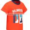 Baby's Unisex 100% Cotton Short Sleeve Shirt Orange