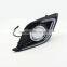 car led fog day lamp cover with yellow turn signal light drl led daytime running light for mazda 3 axela