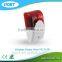 Wireless outdoor water-proof solar strobe siren alarm system 433/868mhz backup battery