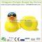 Weighted toy rubber sunglass duck race with swimming cap