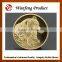 24k gold plating metal souvenir coins manufacture in China