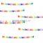 Hot Sale Train Multi Coloured Kids Party Rainbow paper Decoration Garland