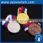 custom round metal stamping athletics medal