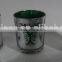 COLORFUL GLASS CANDLE HOLDER IN D 7.3 X H8 CM