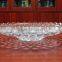 Machine made 241mm x 48mm embossed cheap glass dinner plates