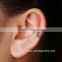 Magnetic industrial ear piercing Cheap Flower Paved Clear CZ Brass Ear Cuff wholesale