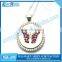 Silver plated girls fashion golf ball marker necklace