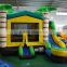 2016 new design China Sunjoy Inflatable jungle combo castle Combo with slide for Sale outdoors