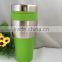 colorful plasitc thermos stainless travel mug/thermal mug with handle 400ml