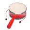 Wooden Hand Shaking Drum Rattle Musical Instrument Toy for Baby Kid Child