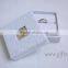 Unique engagement ring boxes with beaded name plate of I