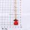 New designs red color bear pendant necklace stainless steel joyas en acero jewelry