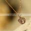 cross crown diamond golden necklace-gold crown necklace