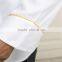 White customized with good quality double breasted cotton/polyester top chef