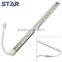 Aluminum LED Leisten DC12V 16W/M clear cover White