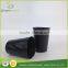 black plastic nursery flower pots