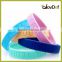 Personalized Colorful Silkscreen 100% Silicone Bracelets