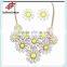 No.1 Yiwu Exporting Commission Agent Wanted Delicate Flower Choker Necklace Statement Necklace 2016 Necklace Set