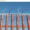hot dipped galvanized then powder coated security steel palisade fencing for sale