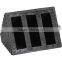 Rubber wheel chock/stopper/stop with metal handle