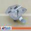 Truck or Trailer Flush Mount Polished Stainless Steel Key-Locking Recessed T Handle Metal ToolBox Lock