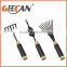 Cheap and high hardness wooden handle garden tool set with metal carbon steel head garden shovle rake fork garden tool sets