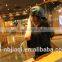 Plain Sports PU Hat Baseball Cap Black and White