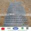 Hot dip galvanized serrated flat bar steel grating with twisted square rod for stairs and treads
