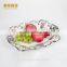 2016 ceramic candy dish golden ,ceramic plate,silver golden fruit tray