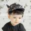Baby summer hat baby sunbonnet child hat five-pointed star horn roll up hem baseball cap