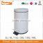 Hot Sale White Round Pedal Kitchen Waste Bin