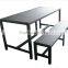 aluminum frame rattan table and chair dining set for garden