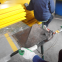 Edge folding ultrasonic welding corrugated plastic box welding machine