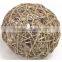 Eco friendly 100 % natural handwoven bamboo rattan and seagrass decorative ball