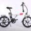 20 inch CE electric bicycle aluminum alloy suspension fork folding electric bike with one-piece aluminum alloy wheel