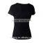 Cheap 100%cotton plain slim fit women t-shirts