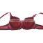 New! Perfect shape coverage bra/lace-trim bra
