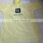 Cheap PE Disposable Yellow Raincoat for Promotion with Logo