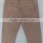 2016 Cool Boys Plain Dyed Brown Cotton Pants for Autumn