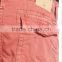 2016 cool unisex shiny pink cotton wash cargo shorts