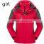 2017 Outdoor jacket long sleeve waterproof 3-in-1winter jackets for women