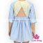 Ester Baby Gril Frock Back Hollow Skirts Cute Children Cartoon Rabbit Princess Casual Dresses Kids Frock Designs