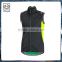 Top quality sleeveless waterproof breathable cycling jacket for men