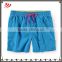 Wholesale poly plain dyed elastic shorts men beach swim men shorts