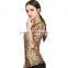 Womens sequin paillette detail golden hot gilrs tight shirt