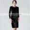 B40996A Fashion 6 colors women casual velvet dress